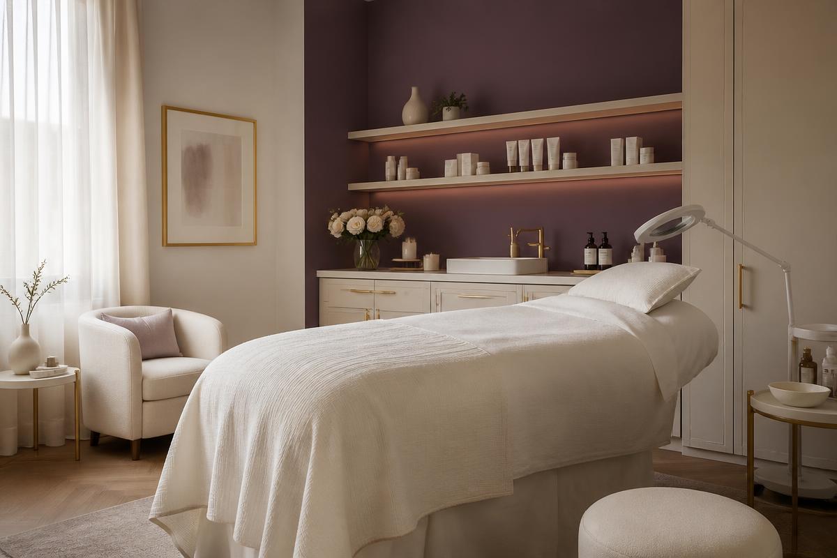 Private aesthetic treatment room at the clinic